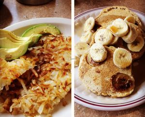 Vegan Pancakes  at Hot Stacks Cafe in Myrtle Beach