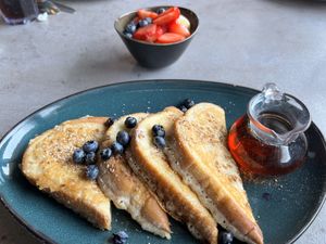 Vegan Granola French Toastt  at Hot Stacks Cafe in Myrtle Beach