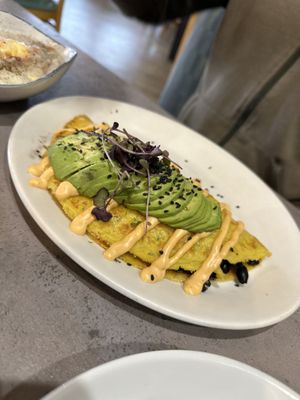 Just Ranchero made with Just Egg #Veganuary at Hot Stacks Cafe in Myrtle Beach