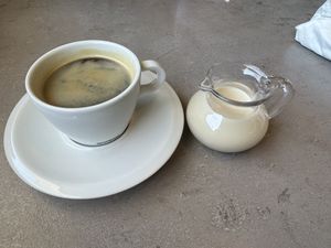 Americano with soy  at Hot Stacks Cafe in Myrtle Beach