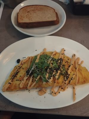 JUST ranchero served with toast at Hot Stacks Cafe in Myrtle Beach