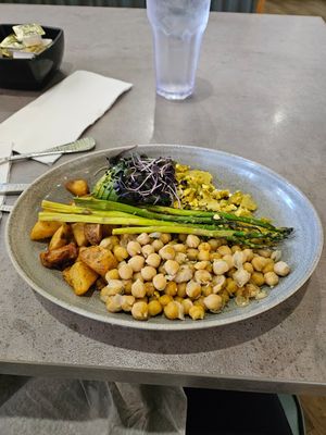 Tofu bowl at Hot Stacks Cafe in Myrtle Beach