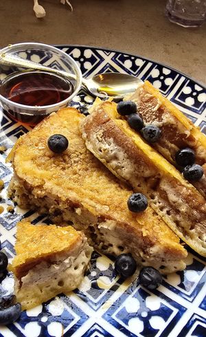 Vegan French Toast at Hot Stacks Cafe in Myrtle Beach