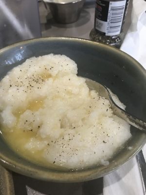 Vegan approved! Vegan burrito, grits with vegan butter, vegan French toast, and vegan sausage... the absolute best! Brandy is a great waitress!  at Hot Stacks Cafe in Myrtle Beach