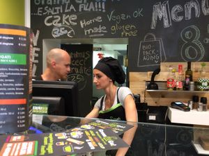 Friendly people at Green and Go in Rome