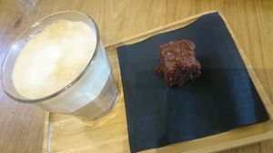 cappuccino at Loving Hut Veganerie in Leuven