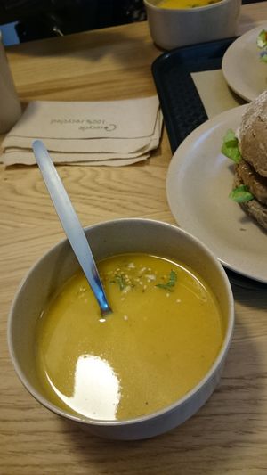 Soup at Loving Hut Veganerie in Leuven