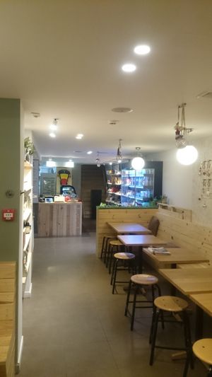 Inside at Loving Hut Veganerie in Leuven