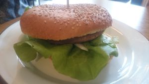 Burger at Loving Hut Veganerie in Leuven
