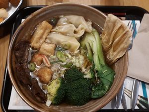 Fake gamba at Loving Hut Veganerie in Leuven