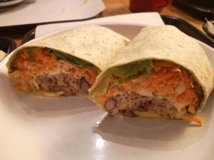 Special delux wraps at Loving Hut Veganerie in Leuven