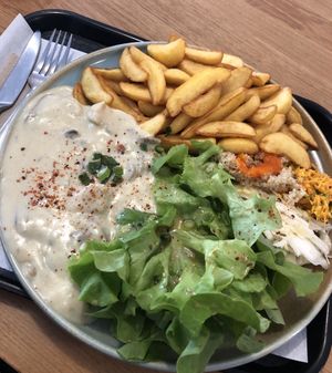 Vegan vol-au-vent at Loving Hut Veganerie in Leuven