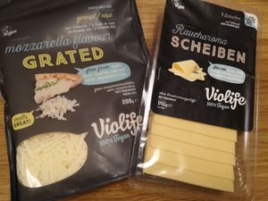 Cheese for take away at Loving Hut Veganerie in Leuven