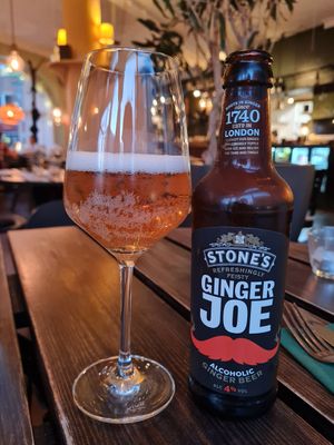 Alcoholic ginger beer at Sajvva in Malmo