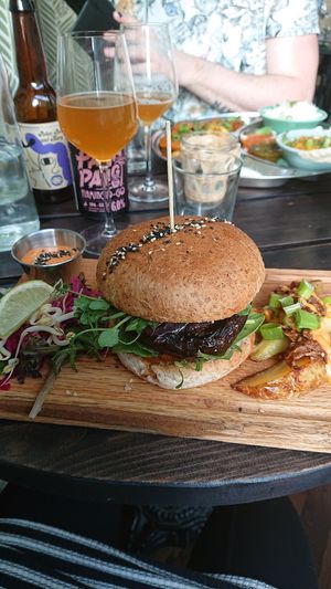 Kimchi Burger at Sajvva in Malmo
