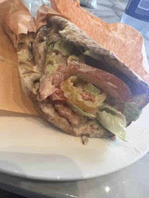 Big Fa. Bake falafel not fried. Healthier option    at Falafel Avenue - University in Montreal