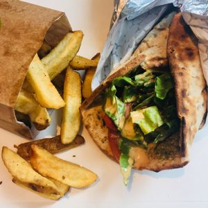 Amazing food! at Falafel Avenue - University in Montreal