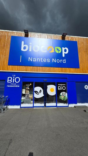 Front and entrance at Biocoop Nantes Nord in Nantes