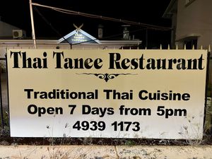 Restaurant Sign at Thai Thanee in Livingstone Shire