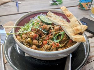 Jamaican curry at Paal 9 in Den Hoorn Texel