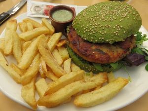 Dutch weedburger with fries
Texel at Paal 9 in Den Hoorn Texel