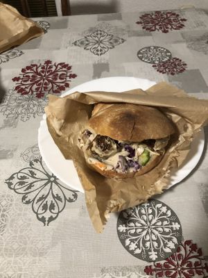 Super delicious falafel at Dr. Falafel in Ohrid