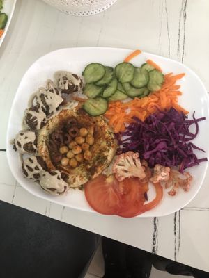 Falafel & hummus  at Dr. Falafel in Ohrid