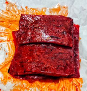 Victor Veggie's Bak kwa half kg $15 😋 at Victor Veggie 味特素食 in Central Singapore
