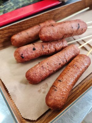 Vegan sausages ~ 21/8/22 at Victor Veggie 味特素食 in Central Singapore