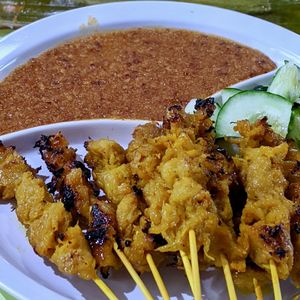 Satay at Victor Veggie 味特素食 in Central Singapore