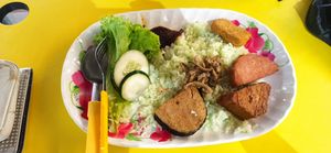 Nasi Lemak 椰漿飯 $5 at Victor Veggie 味特素食 in Central Singapore