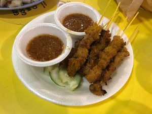 Satay at Victor Veggie 味特素食 in Central Singapore
