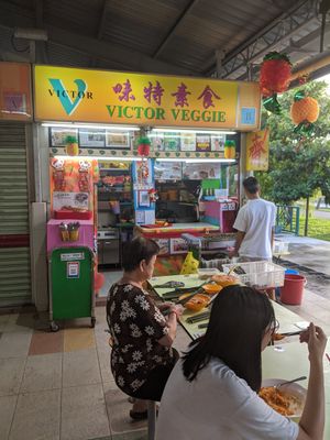 Stall at Victor Veggie 味特素食 in Central Singapore