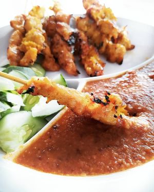 Satay ($8 for 10pcs) at Victor Veggie 味特素食 in Central Singapore