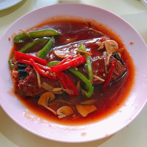 Mock fish at Choo Zai Zhai 自在斋 - Circuit Rd in Central Singapore