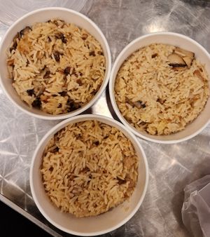 My favourite rice  ~ Taro rice , Cabbage rice & Assorted mushroom rice  ~ 26/10/21 at Jeun VirtueFarm in Central Singapore