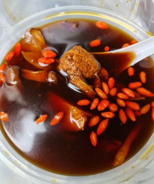 Siberian Solomseal Dangshen Vetch Root Porcini Mushroom and Chinese Anglica Soup  ~ 18/12/21 at Jeun VirtueFarm in Central Singapore