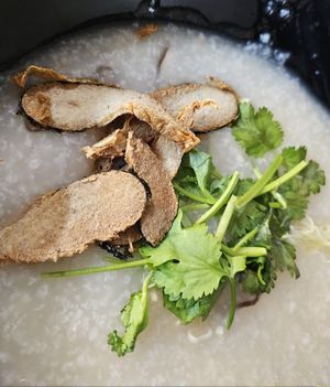Sliced fish porridge ~ 6/11/23 at Jeun VirtueFarm in Central Singapore