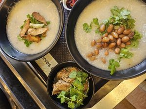 Hot porridge on a rainy day. ~ 5/12/23 at Jeun VirtueFarm in Central Singapore