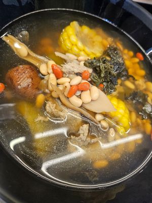 Bitter gourd soup ~ 4/1/24 at Jeun VirtueFarm in Central Singapore