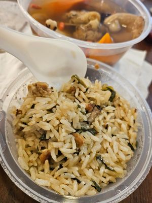 Mustard Green Rice ~ 27/5/24 at Jeun VirtueFarm in Central Singapore