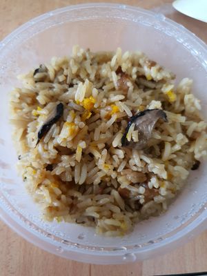 Pumpkin & mushroom rice ~ Circuit Breaker Period Phrase 2 at Jeun VirtueFarm in Central Singapore