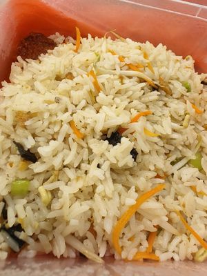 Salted hooish fried rice ~ 14/8/24 at Su Shi Jia Xiang Wei 素食家乡味 in Central Singapore