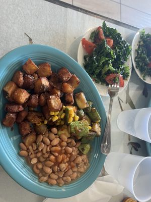   Veganized! Well done.  at Tia Betty Blue's in Albuquerque