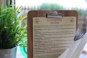 Part of the menu at Loving Hut Cafe - St Peter's Place in Brighton