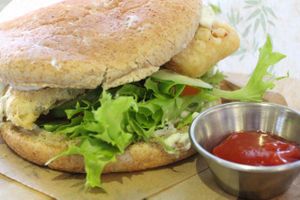 Ocean Burger at Loving Hut Cafe - St Peter's Place in Brighton