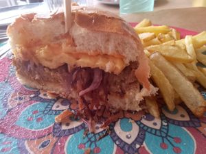 Puta locura burger at Noviembre in Malaga
