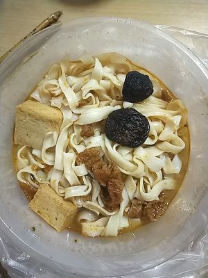 Xuan Miao Tom Yam Ban Mian (broccoli eaten) at Xuan Miao Veggie Food 炫妙 - PLQ Mall in Central Singapore