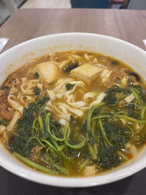 Tom Yum Ban Mian Soup  at Xuan Miao Veggie Food 炫妙 - PLQ Mall in Central Singapore