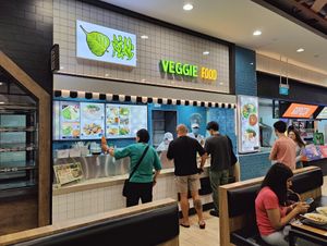 Stall front at Xuan Miao Veggie Food 炫妙 - PLQ Mall in Central Singapore